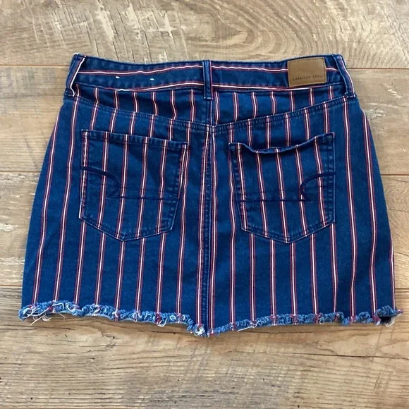 American Eagle Red/White/Blue High Rise Mini Skirt, Women’s size 10 - Picture 2 of 9